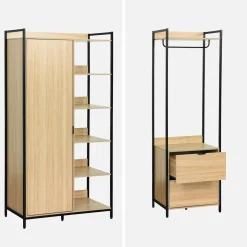 Kit de vestidor modular con 4 elementos