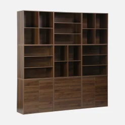 Kit estantería o biblioteca modular con 9 secciones