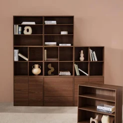 Kit estantería o biblioteca modular con 9 secciones