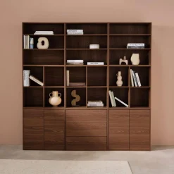 Kit estantería o biblioteca modular con 9 secciones