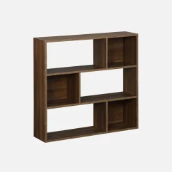Librería de 3 estantes con 6 compartimentos