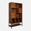 Librería de nogal, 9 compartimentos