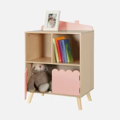 Librería infantil de 2 estantes y 2 puertas