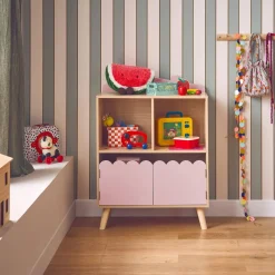 Librería infantil de 2 estantes y 2 puertas