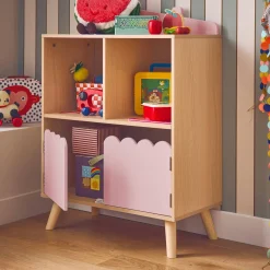 Librería infantil de 2 estantes y 2 puertas