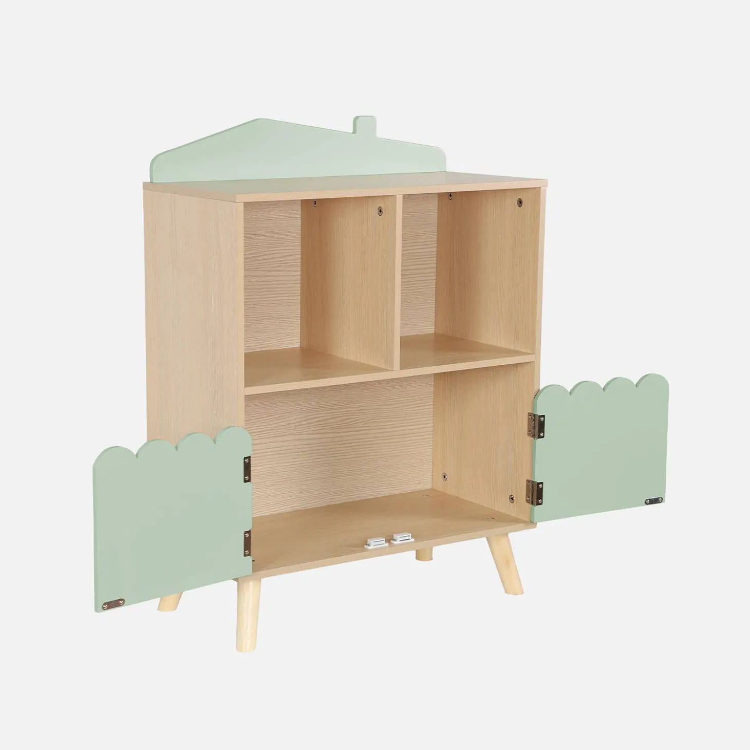 Librería infantil de 2 estantes y 2 puertas