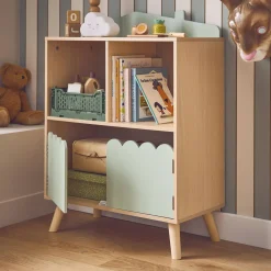 Librería infantil de 2 estantes y 2 puertas
