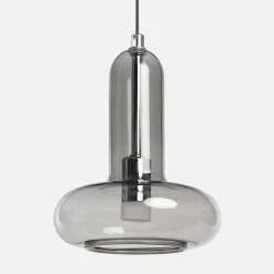 Lámpara colgante de interior LED, interior de cristal, Ø15cm