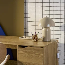 Lámpara de mesa interior metal, 25cm