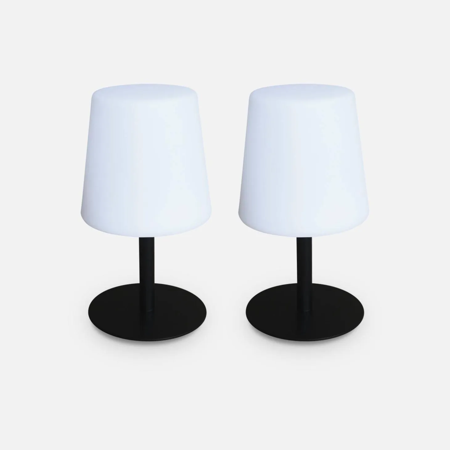 Lámpara de sobremesa LED para interior/exterior, set de 2