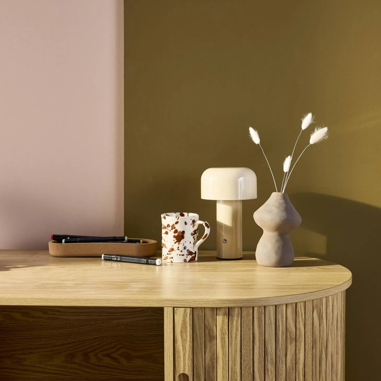 Lámpara LED de metal para mesa interior, 13cm