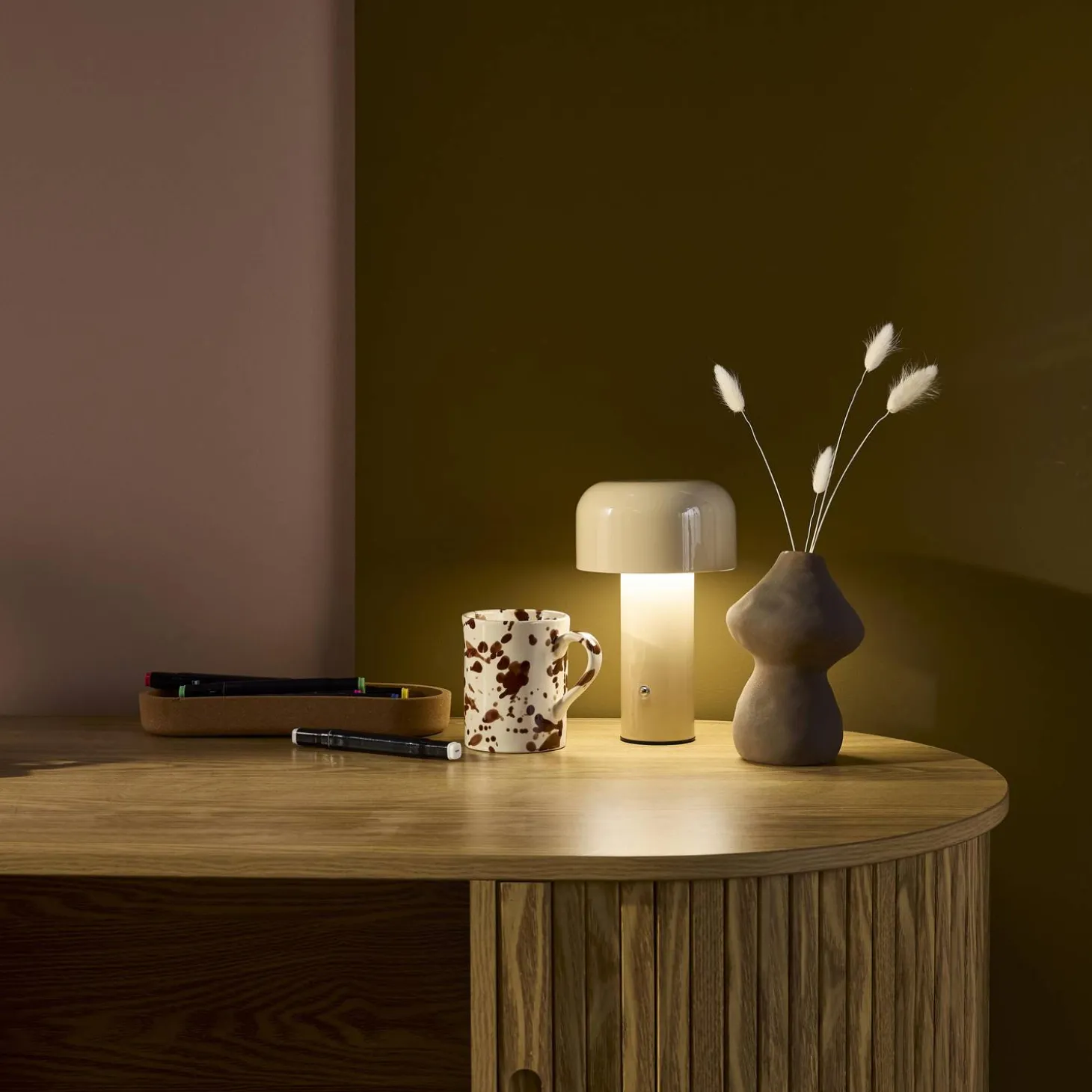 Lámpara LED de metal para mesa interior, 13cm