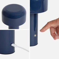 Lámpara LED de metal para mesa interior, 13cm