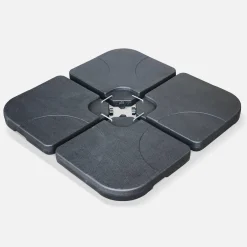 Losa lastrada para sombrilla de 50x50cm, set de 4