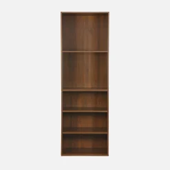 Módulo de vestidor con decoración de madera y 5 estantes