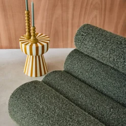 Módulo para sofá modular con tela efecto alpaca