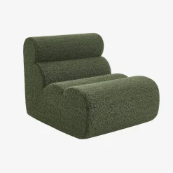 Módulo para sofá modular con tela efecto alpaca