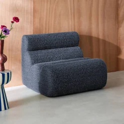 Módulo para sofá modular con tela efecto alpaca