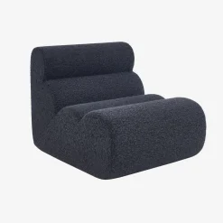 Módulo para sofá modular con tela efecto alpaca