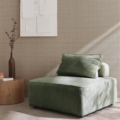 Módulo para sofá modular de pana, 1 plaza
