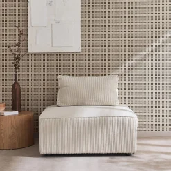 Módulo para sofá modular de pana, 1 plaza