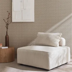 Módulo para sofá modular de pana, 1 plaza