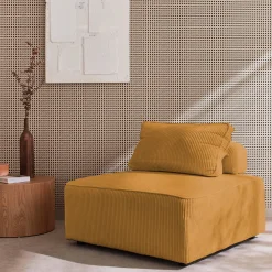 Módulo para sofá modular de pana, 1 plaza