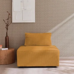 Módulo para sofá modular de pana, 1 plaza