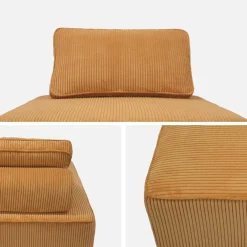 Módulo para sofá modular de pana, 1 plaza