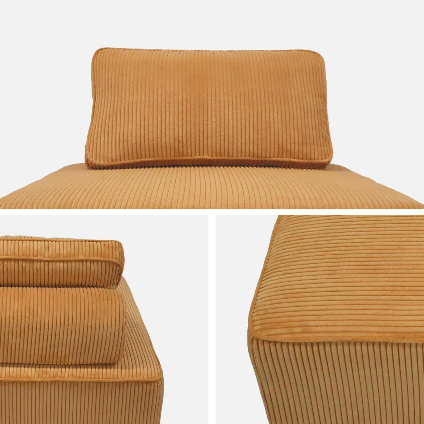 Módulo para sofá modular de pana, 1 plaza