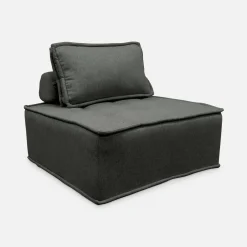 Módulo para sofá modular en tela lisa