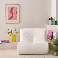 Módulo para sofá modular en borreguito texturizado