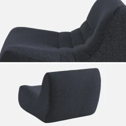 Módulo para sofá modular en tejido efecto alpaca