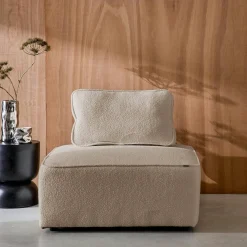 Módulo para sofá modular en tejido borreguito