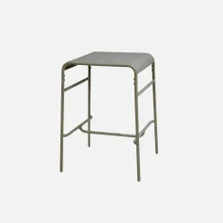 Mesa alta de jardín de metal, 2 plazas