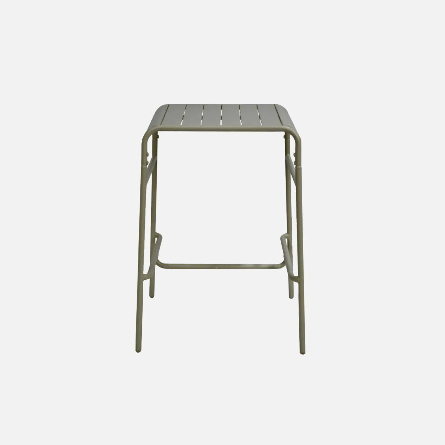 Mesa alta de jardín de metal, 2 plazas