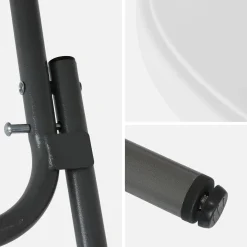 Mesa alta plegable de acero para eventos, set de 4