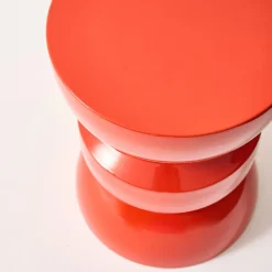 Mesa auxiliar, extremo del sofá, mesita de metal efecto glassy