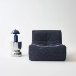 Mesa auxiliar, mesa de sofá, mesita de noche de acero inoxidable Ø32 x H42cm