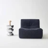 Mesa auxiliar, mesa de sofá, mesita de noche de acero inoxidable, Ø32 x H46,5cm