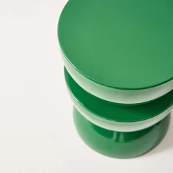 Mesa auxiliar, mesita metal efecto glassy