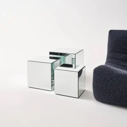 Mesa cúbica con espejos, 35cm