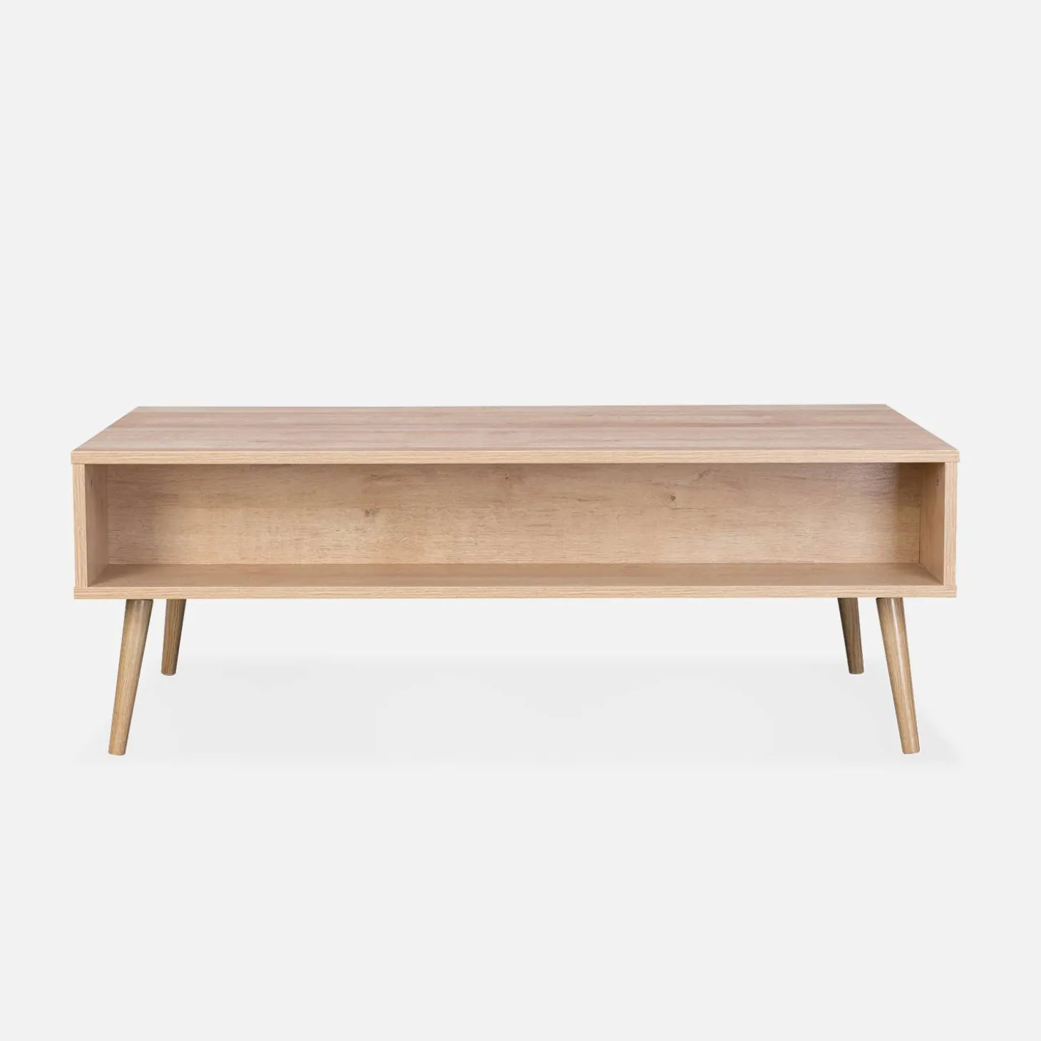 Mesa de centro estilo escandinavo de caña