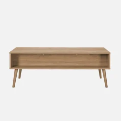Mesa de centro estilo escandinavo, 1 cajón