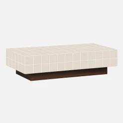 Mesa de centro imitación azulejos de cemento