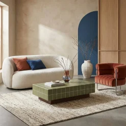 Mesa de centro imitación azulejos de cemento