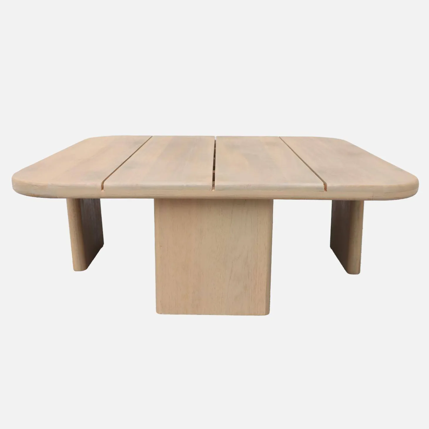 Mesa de centro para jardín cuadrada de madera de acacia, 70cm