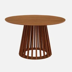 Mesa de comedor efecto madera de 4 plazas