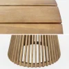 Mesa de comedor interior/exterior madera de acacia de 4 plazas