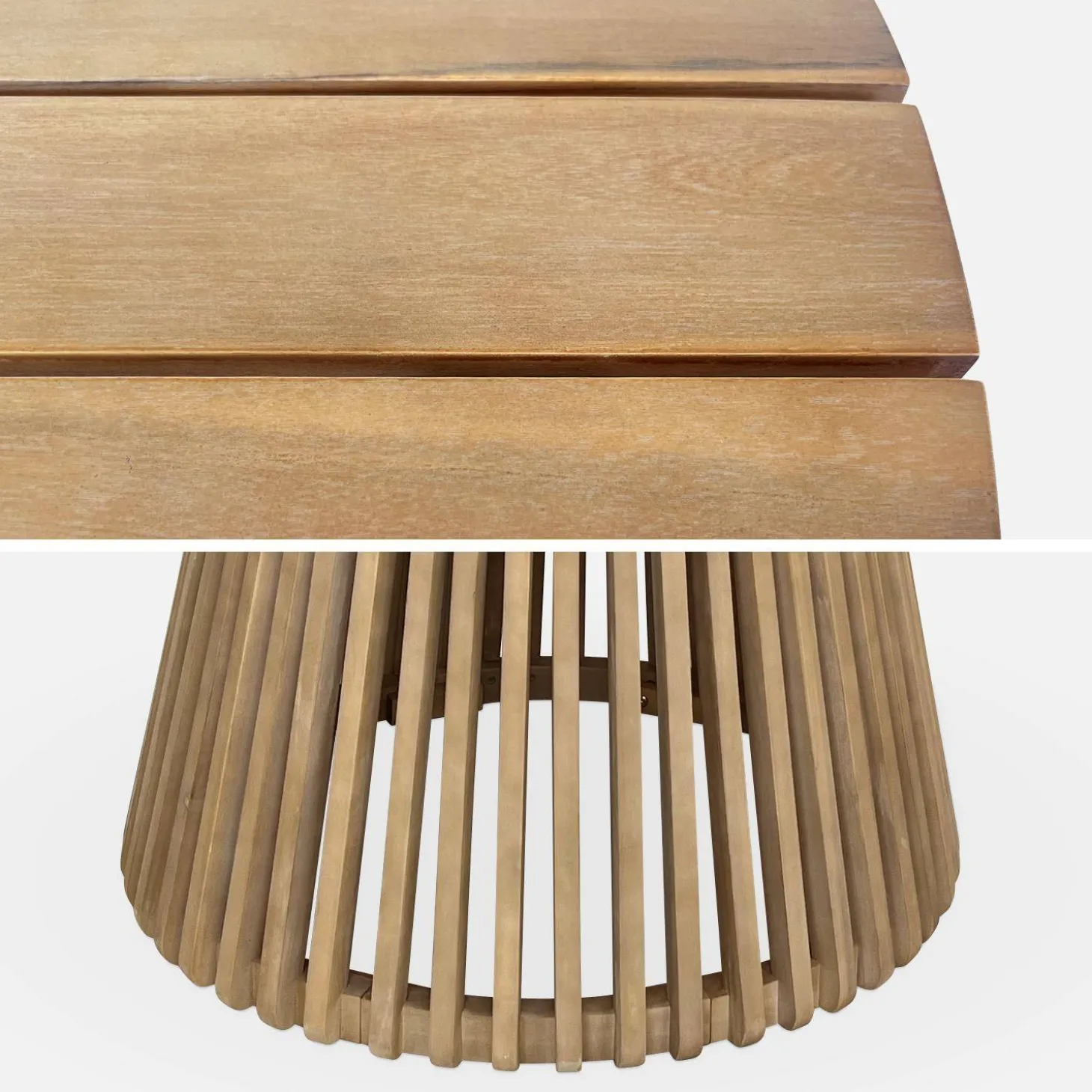 Mesa de comedor interior/exterior madera de acacia de 4 plazas